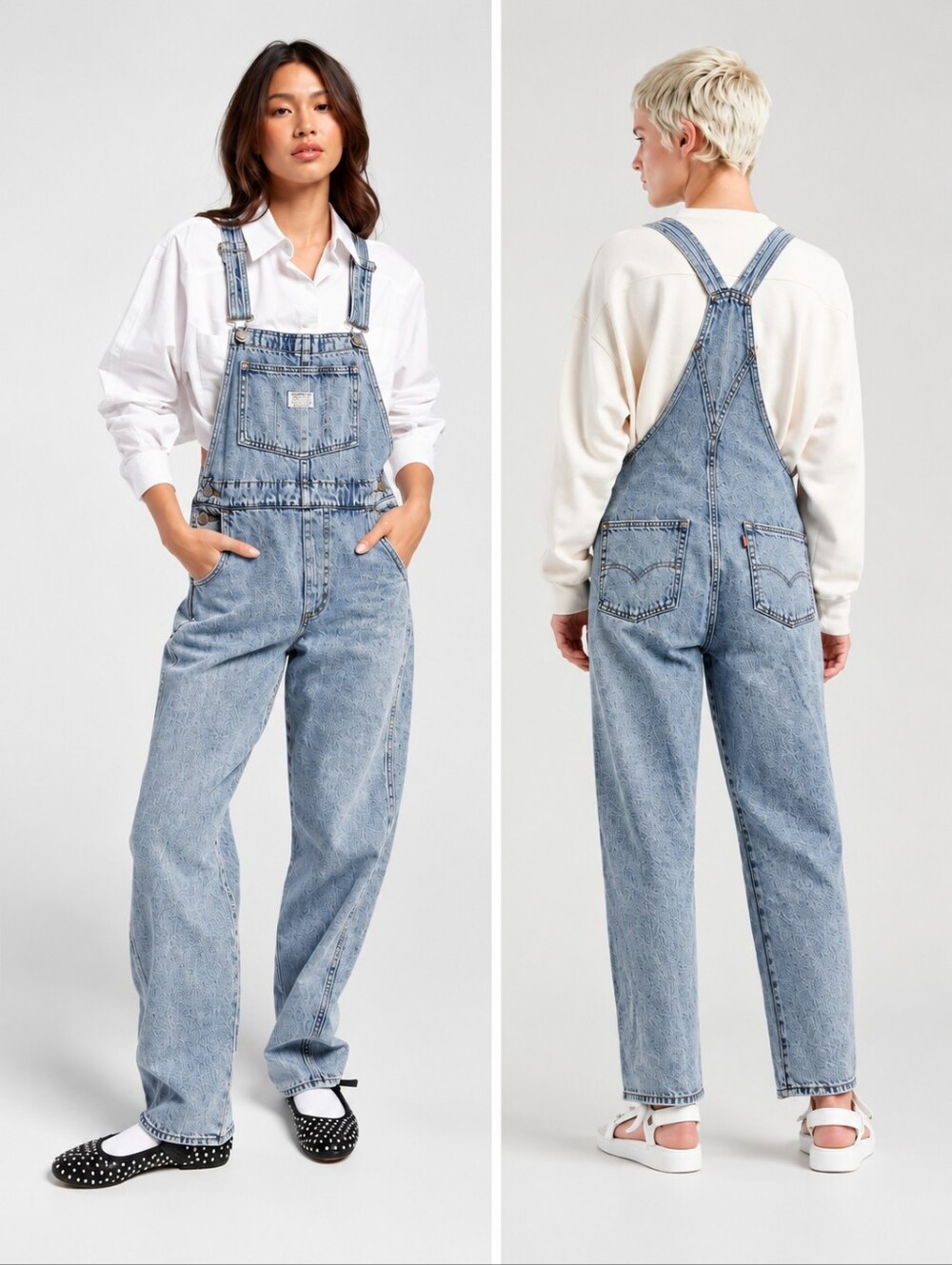 LEVI'S VINTAGE OVERALL DENIM JEAN MEDIUM WASH SIZE SMALL LIKE NEW!